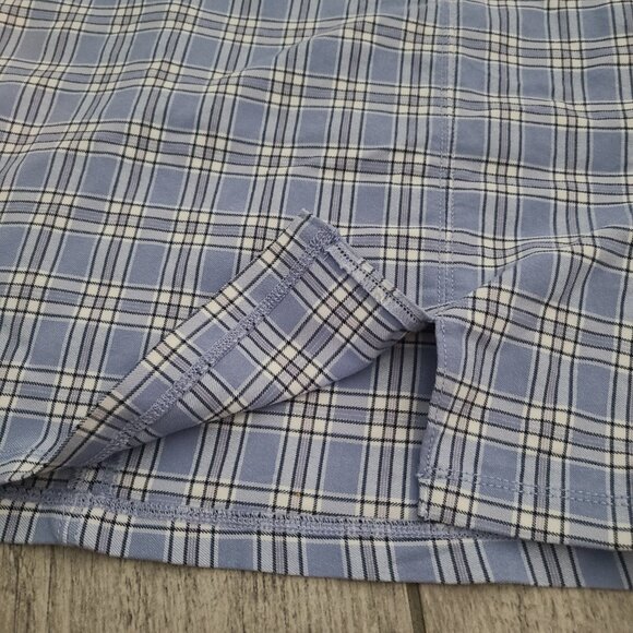 Hollister Ultra High-Rise Plaid Mini Skirt Blue White Size Women's XS - Picture 7 of 11